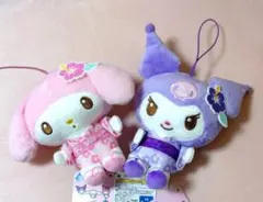 サンリオ　ハイビスカス浴衣ちょいデカマスコット　マイメロ　クロミのサムネイル