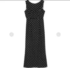 水玉模様ノースリーブ　ワンピース　スナイデル