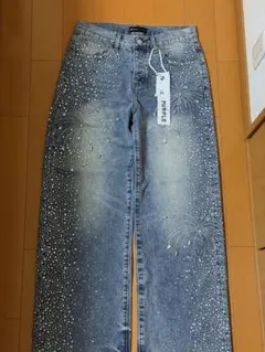 GUAPI スタースタッズデザイン ブーツカットデニム 32 - メルカリ