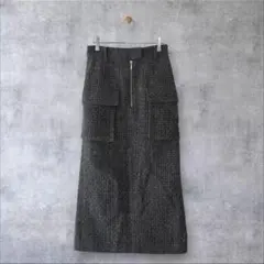 ★美品◆アダムエロペ◆ フロントジップタイトスカートのサムネイル