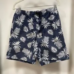 GRAMICCI クライミングショーツ 総柄 パイナップル ネイビー