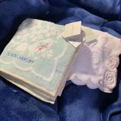 LAURA ASHLEY タオルハンカチ 2枚セット