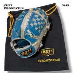 ZETT PROSTATUS 軟式用グラブ ブルー×ブラック 限定内野手用 - メルカリ