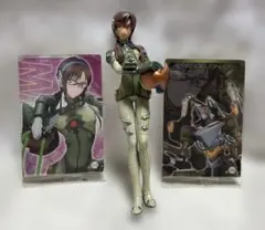エヴァンゲリオン 真希波・マリ・イラストリアス ウエハースカード2枚＆フィギュア