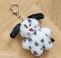 mojojojoLOWRYSFARMトイキーホルダーモノトーンイヌ ダルメシアン
