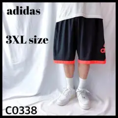 アディダス 切替パイピング ビッグロゴ ハーフパンツ ショートパンツ 3XLのサムネイル