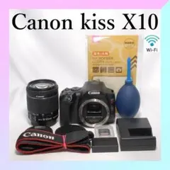 Canon Kiss X10 ダブルレンズ 手振れ補正 スマホ転送 4K動画 - メルカリ