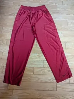 00s NIKE サイド スナップボタン ジャージ トラックパンツ 赤 XL