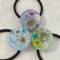 在庫SALE】訳あり6個セット。レジンヘアゴム。シマエナガ。ハート。苺
