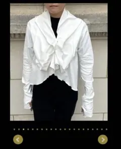 JENNE 日本製まんまるUVカットボレロ(接触冷感) ホワイト　Sのサムネイル