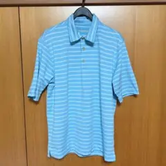 NIKE GOLF(ナイキゴルフ)DRY FITメンズM 半袖ポロシャツ　水色