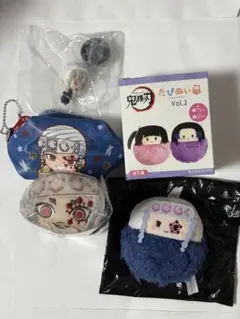 鬼滅の刃 宇髄天元 たぴぬい　ポーチ　もちころりん　まとめ売り5点