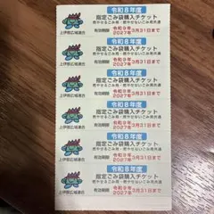 上伊那広域連合 指定ごみ袋購入チケット 6枚セット