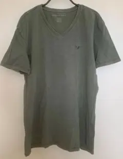 AMERICAN EAGLE VネックTシャツ M オリーブグリーンのサムネイル