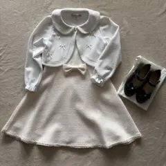 キャサリンコテージ　ボレロ　ワンピース　130　靴　19センチ　入学式