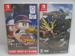 【中古品】パワプロ2020 & モンスターハンターライズ　セット