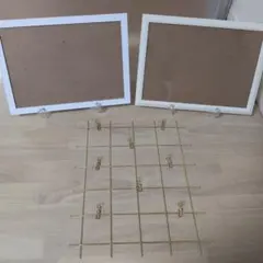 ホワイトフォトフレーム2つとミールへーデンセット