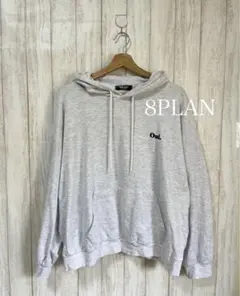 8PLAN ルーズフィット フードパーカー レディース 韓国 ユニセックス