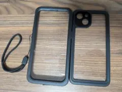 iPhone13用 完全防水ケース ストラップ付き
