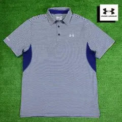 UNDER ARMOUR アンダーアーマー ポロシャツ【ブルー/L】美品！のサムネイル
