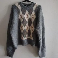 UNIQLO アーガイル柄 ニットセーター M