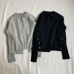 ※ kumix52様※バンヤードストーム　ウールカシミヤ　VネックニットＳ2枚