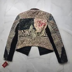 タグ付き未使用品 ルネデリ クロップド ゴブランジャケット 大花柄 エスニックのサムネイル
