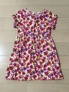 【100】花柄ワンピース 女の子 キッズ 子供服