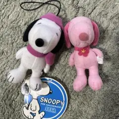 スヌーピー SNOOPYぬいぐるみ マスコット２個セット １つはSEGA タグ付