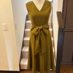 SLOBE IENA スローブイエナ ワンピース 山吹色 イエロー ザラ リネン 