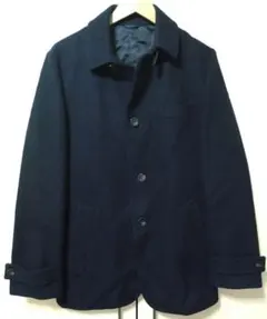 COMME CA MEN　ネイビー　コート　サイズＬ