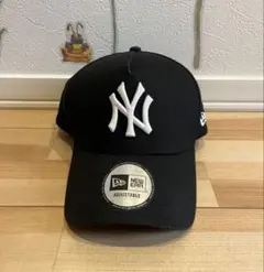New Era ニューヨーク・ヤンキースキャップ 黒　ホワイトロゴ