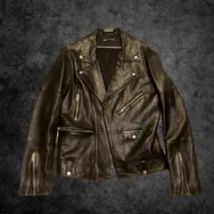 ZARA ライダースジャケット ブラック 本革 Mサイズ