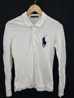 RALPH LAUREN 長袖 ポロシャツ ビックポニー レディース Lのサムネイル