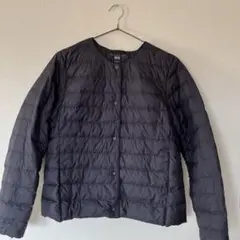 【UNIQLO 】ウルトラ ライトダウンジャケット L ブラック 収納袋付き