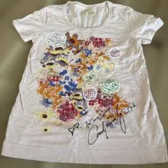 scolar 花柄 蝶々 Tシャツのサムネイル