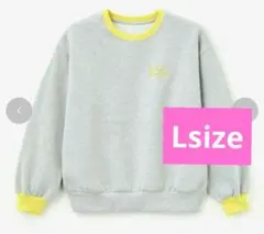 田中里奈★配色ロゴ刺繍スウェット★裏起毛トレーナー★しまむら 新品★Lsize