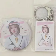 藤吉夏鈴 JR東日本コラボ 駅名標風キーホルダー、缶バッジ