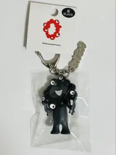 黒ミャクミャク ネームプレート付き　キーホルダー 立体PVC キーホルダー