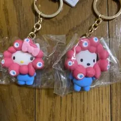 関西万博 ミャクミャク サンリオ マスコット キーホルダー キティ ポチャッコ