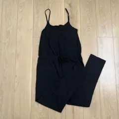 ブラック オールインワン キャミ サロペット 春夏
