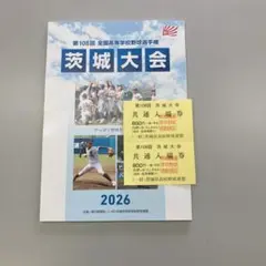 2026年全国高等学校野球選手権 茨城大会 入場券2枚とパンフレットのサムネイル