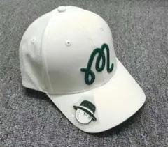 即購入OK 新品マルボンゴルフmalbon golf 帽子 キャップ ホワイトのサムネイル