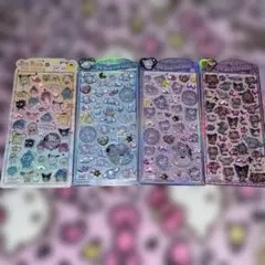 正規品 サンリオキャラクターズ うるちゅるポップシール 4枚セット