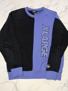XLARGE バイカラー クルーネック スウェット Sサイズのサムネイル