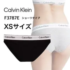 カルバンクライン レディース ショーツ F3787E ブラック×ホワイト XS