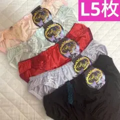 (L-15)レディースショーツまとめ売りL5枚トリコットショーツ