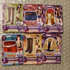 アイカツカード　紫吹蘭 6枚セット　コーデセット　セクシー