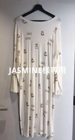 [ジェラート ピケ] GOOD NIGHT BEAR柄ワンピース