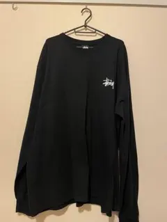 Stussy ブラック ロングスリーブ Tシャツ XXL